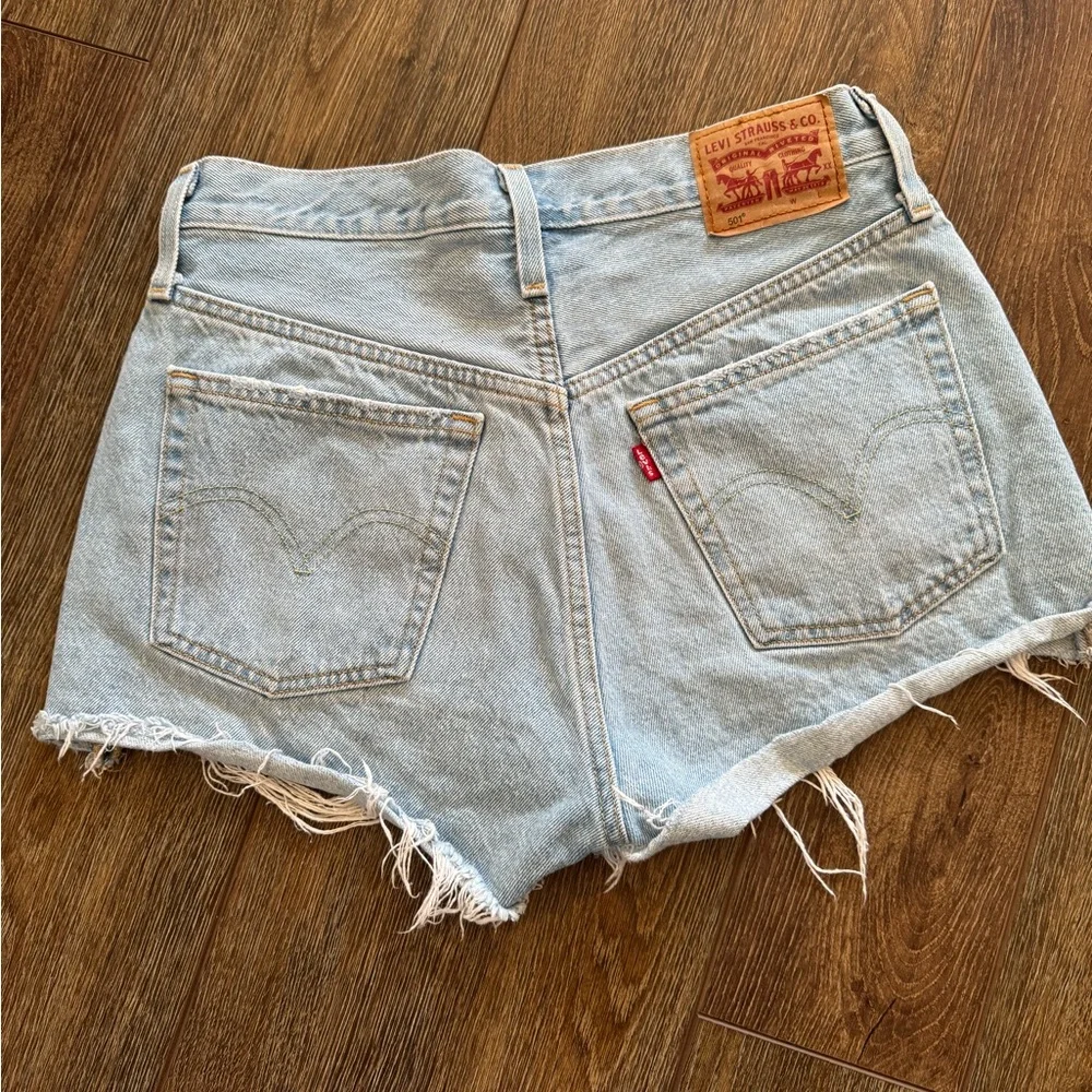 Levi’s premium Black and Light Blue Denim Shorts 3 pair - Picture 13 of 14
